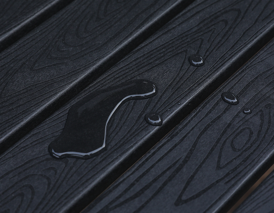 Meja Persegi HDPE Hitam Tahan Cuaca