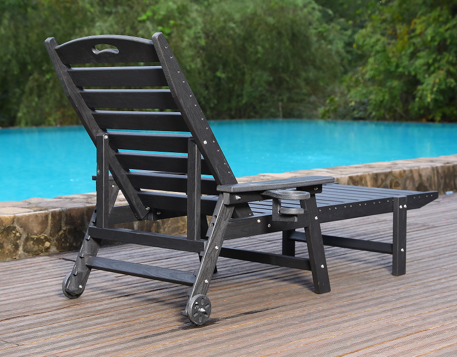 Kerusi Lounge Adirondack Tepi Kolam Biru HDPE Sedia Selam