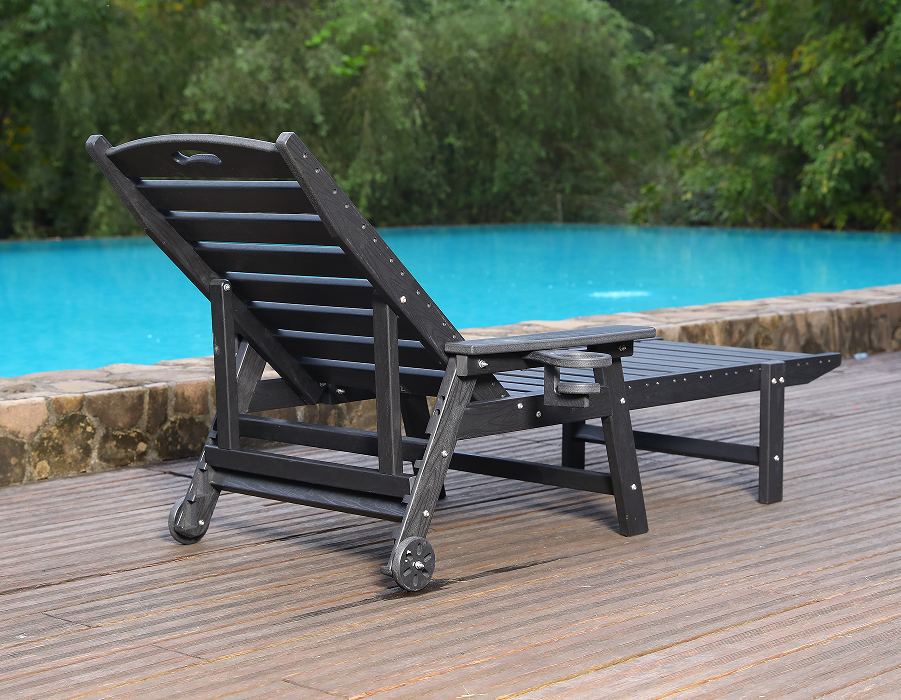 Kerusi Lounge Adirondack Tepi Kolam Biru HDPE Sedia Selam