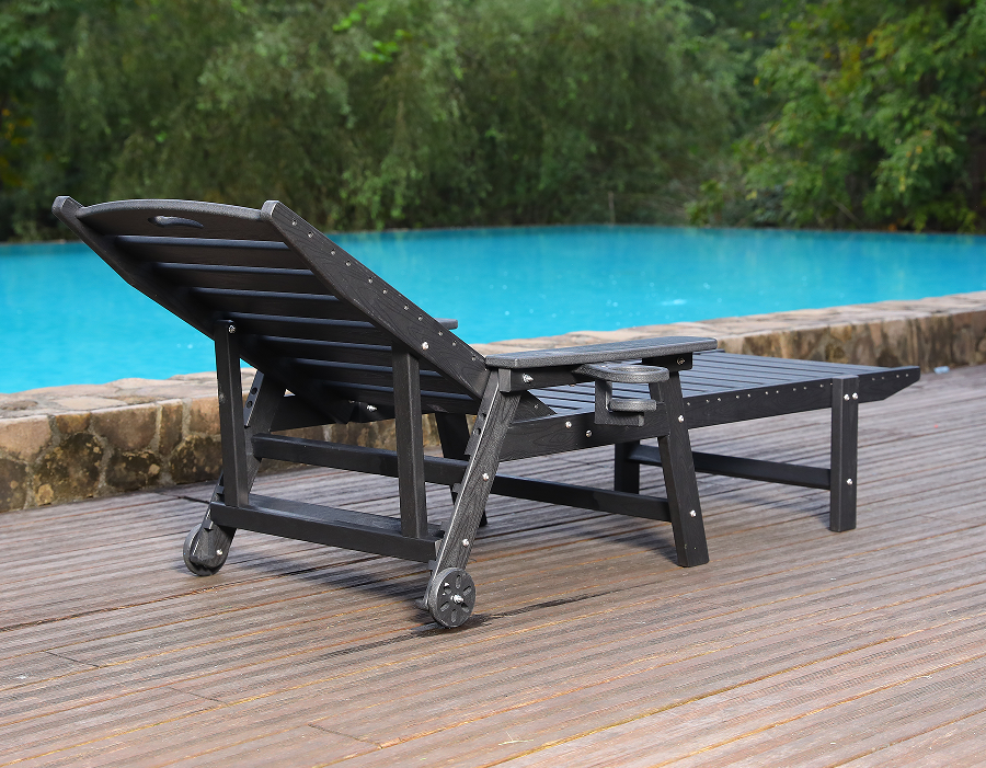 Kerusi Lounge Adirondack Tepi Kolam Biru HDPE Sedia Selam