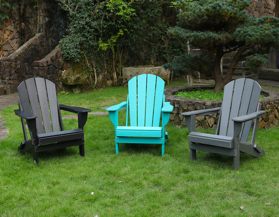 Kerusi Adirondack Frog HDPE Turquoise yang bertenaga