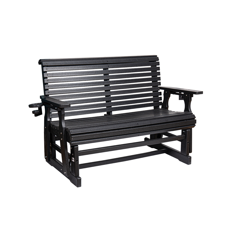Kerusi Glider Patio Luar HDPE Tahan Cuaca